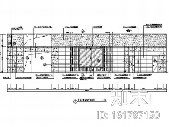 [吉林]繁华区域典雅五星级酒店大堂及候客厅装修施工图（...cad施工图下载【ID:161787150】