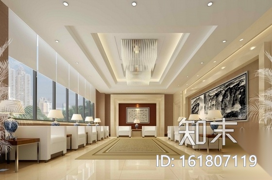 [重庆]石材科技企业公司现代办公楼装修施工图（含效果）cad施工图下载【ID:161807119】