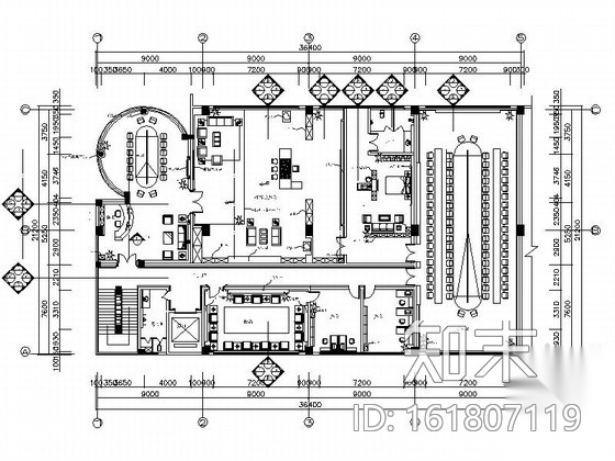 [重庆]石材科技企业公司现代办公楼装修施工图（含效果）施工图下载【ID:161807119】