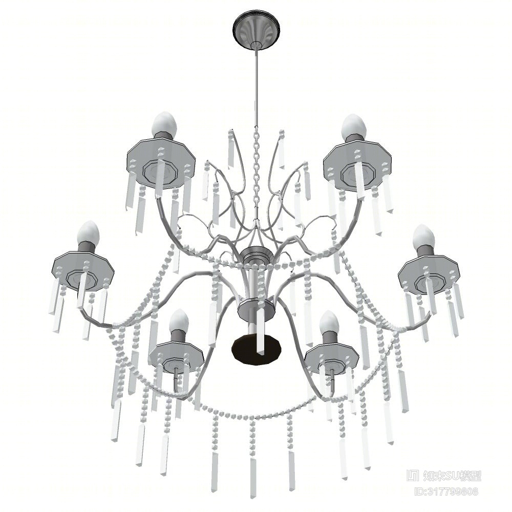 精品免费吊灯SU模型下载【ID:317799808】