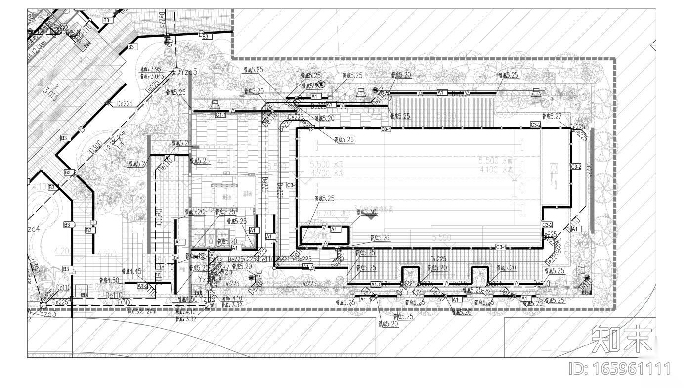 [广东]中山沙朗示范区给排水景观施工图施工图下载【ID:165961111】