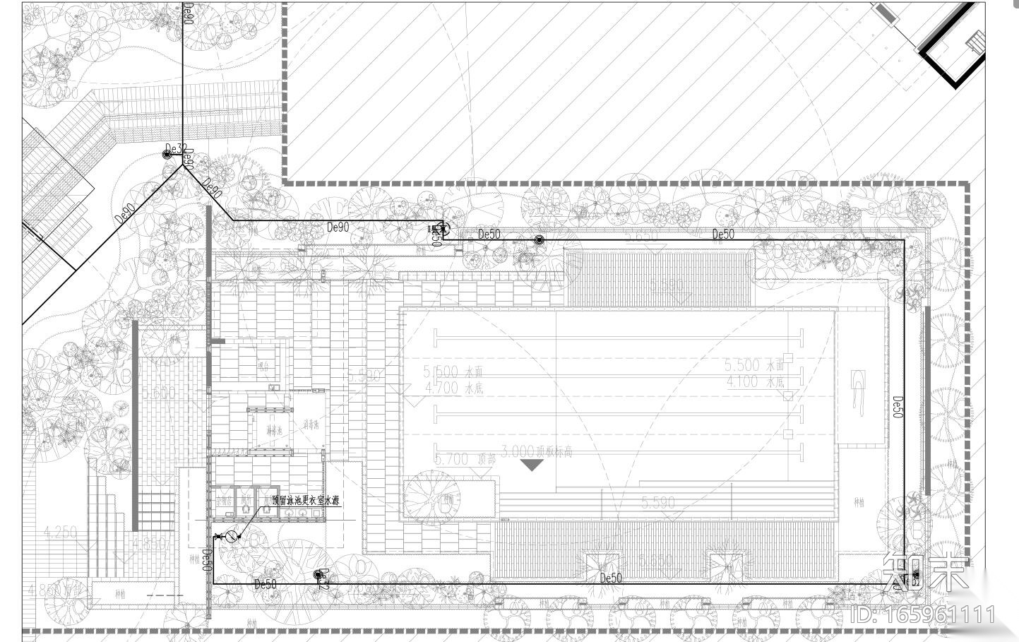 [广东]中山沙朗示范区给排水景观施工图施工图下载【ID:165961111】