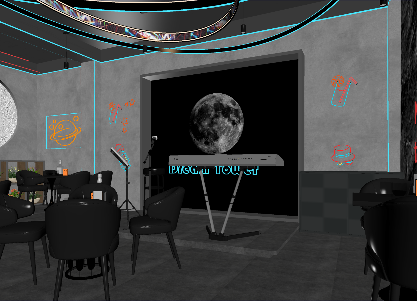工业酒吧3D模型下载【ID:1214667983】
