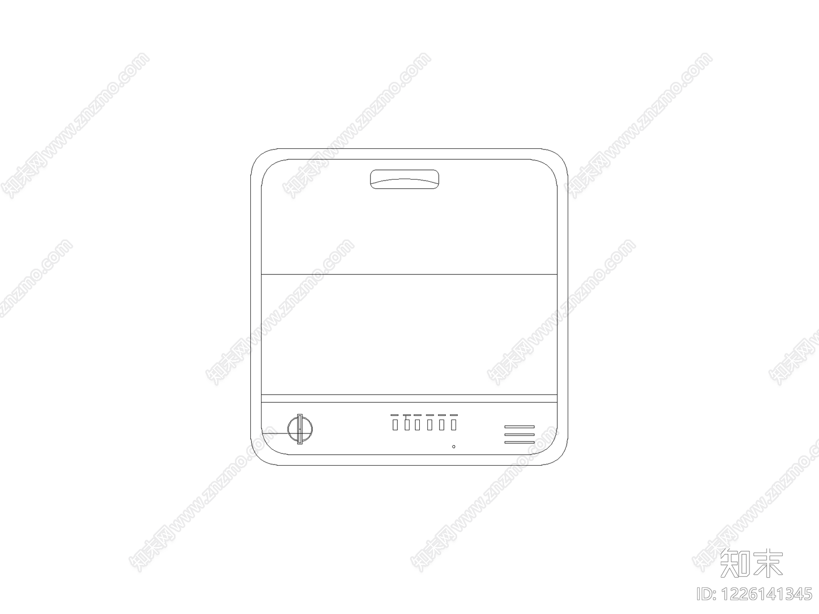 厨房设施cad施工图下载【ID:1226141345】