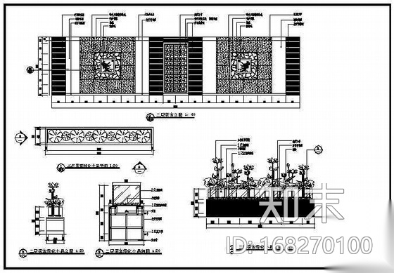 酒店装修成套图01cad施工图下载【ID:168270100】