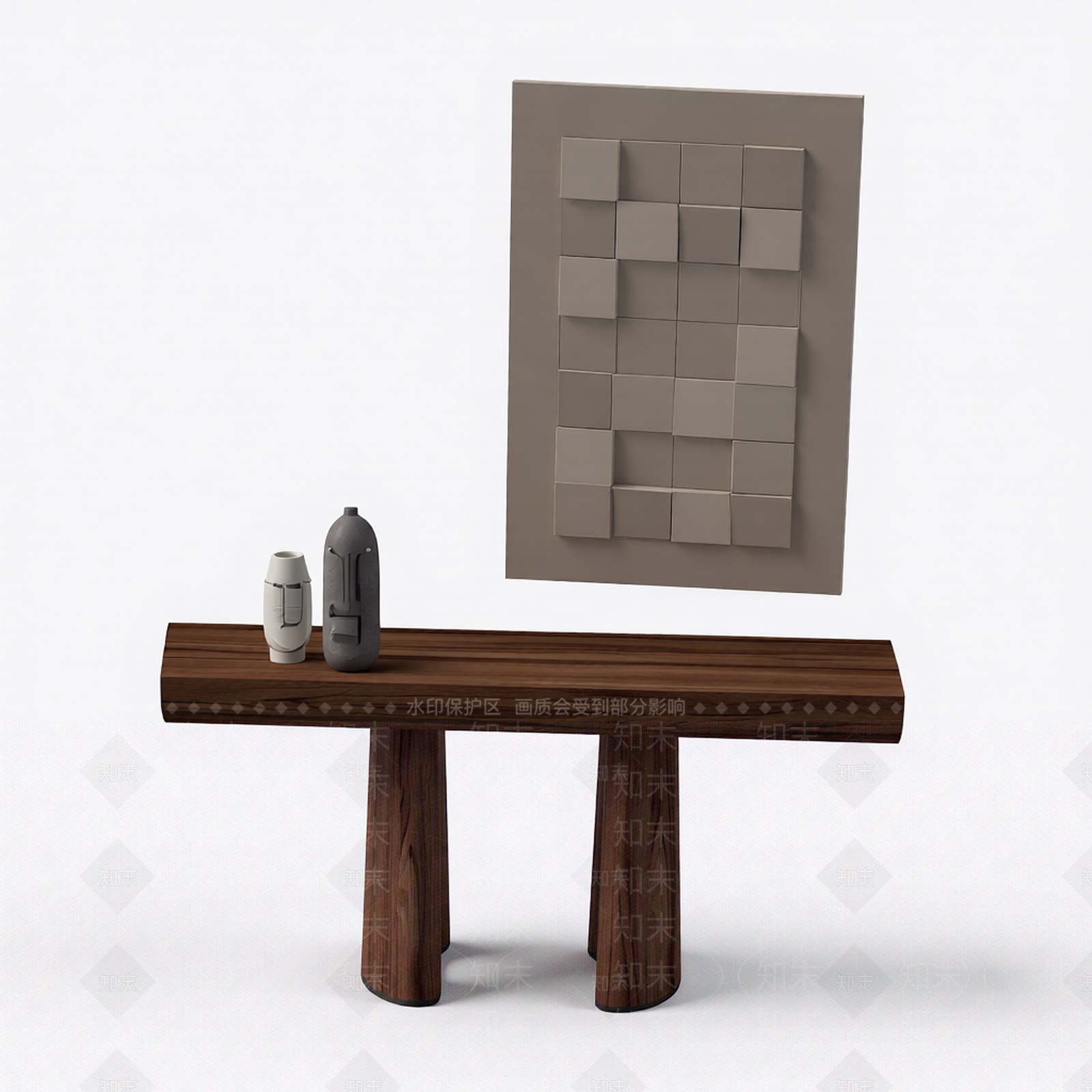 玄关装饰组合3D模型下载【ID:1206197225】