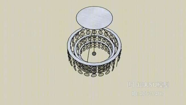 吊灯SU模型下载【ID:318198831】