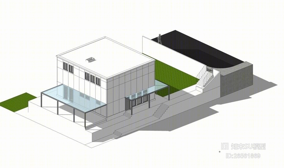格罗皮乌斯住宅SU模型下载【ID:26561869】
