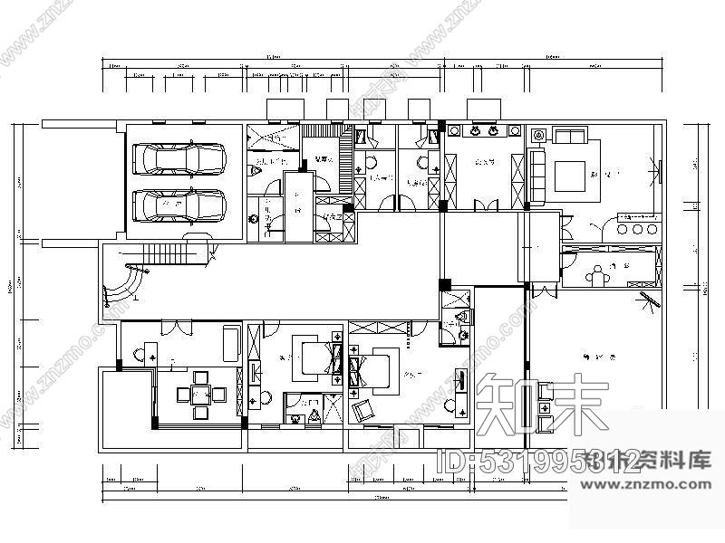 施工图深圳豪宅別墅全套详细图纸施工图下载【ID:531995312】