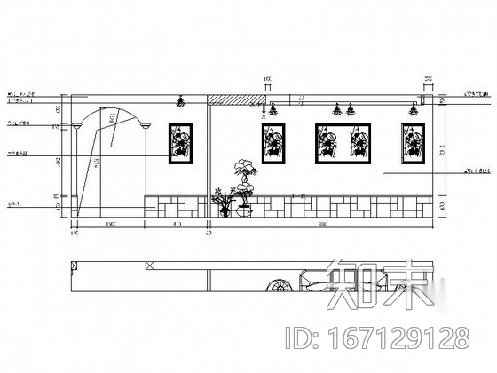 名师设计优雅田园乡村两居室样板间CAD装修施工图（含效...cad施工图下载【ID:167129128】