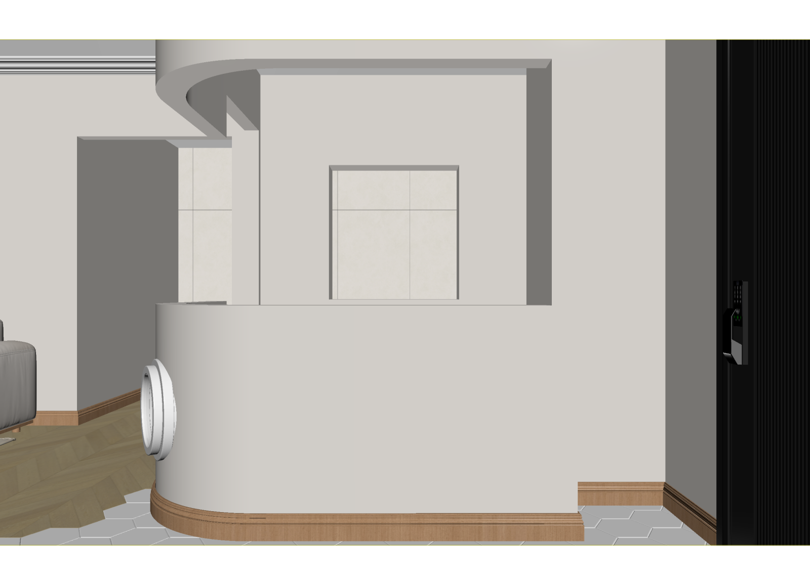 原木玄关3D模型下载【ID:1214755126】