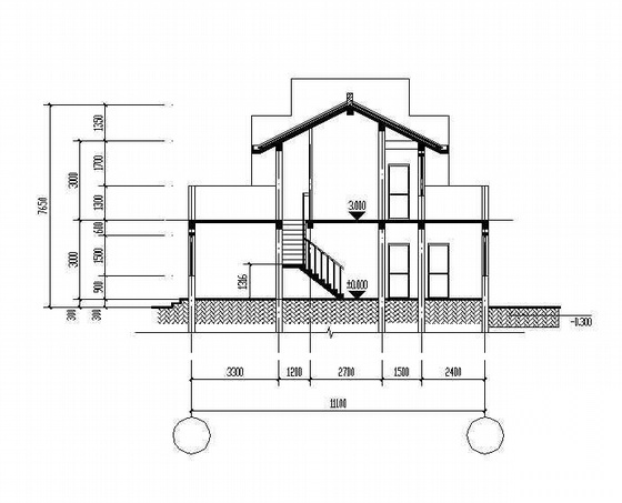 某二层震灾安置房建筑设计方案cad施工图下载【ID:166437177】