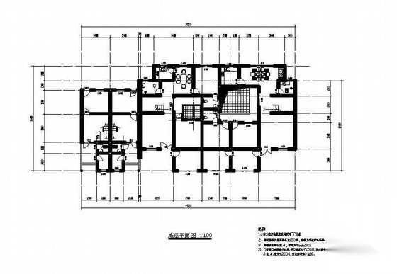 某二层震灾安置房建筑设计方案cad施工图下载【ID:166437177】