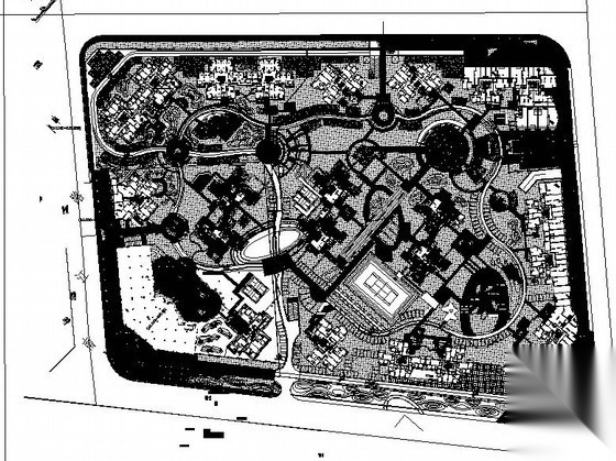 [成都]小区园林景观工程施工图全套施工图下载【ID:161082136】