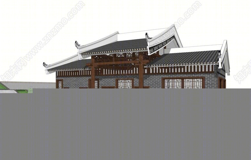 中式公共厕所SU模型下载【ID:344227794】