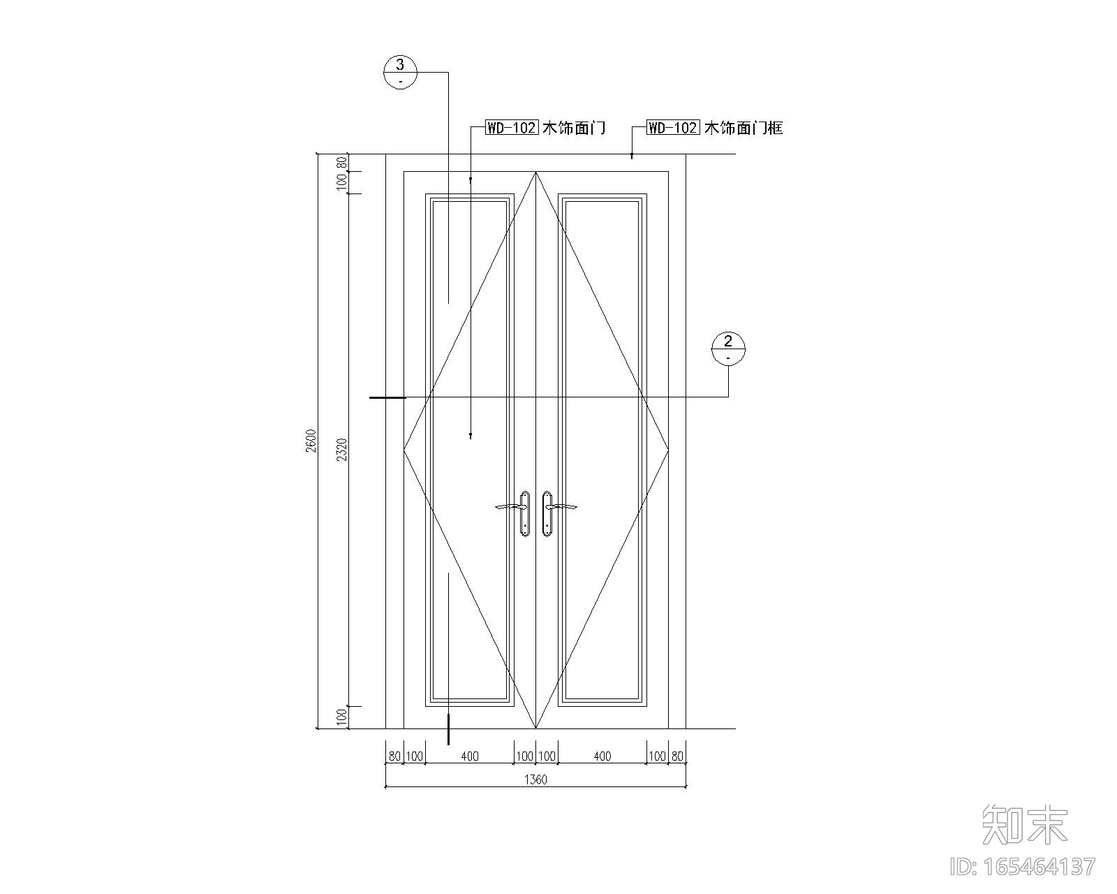 17套门施工图下载【ID:165464137】