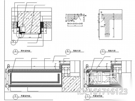 [江苏]豪华花园式欧式风格三层别墅室内装修设计施工图（...cad施工图下载【ID:161716123】