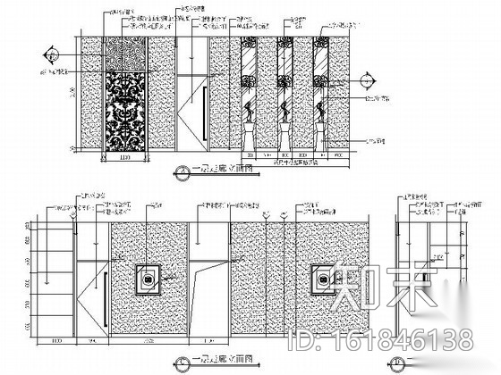 [陕西]某精品养生会所室内设计施工图cad施工图下载【ID:161846138】