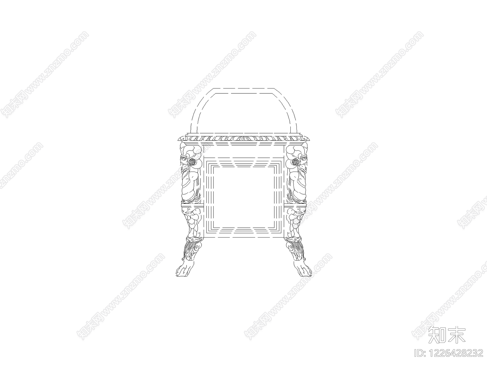 桌子cad施工图下载【ID:1226428232】