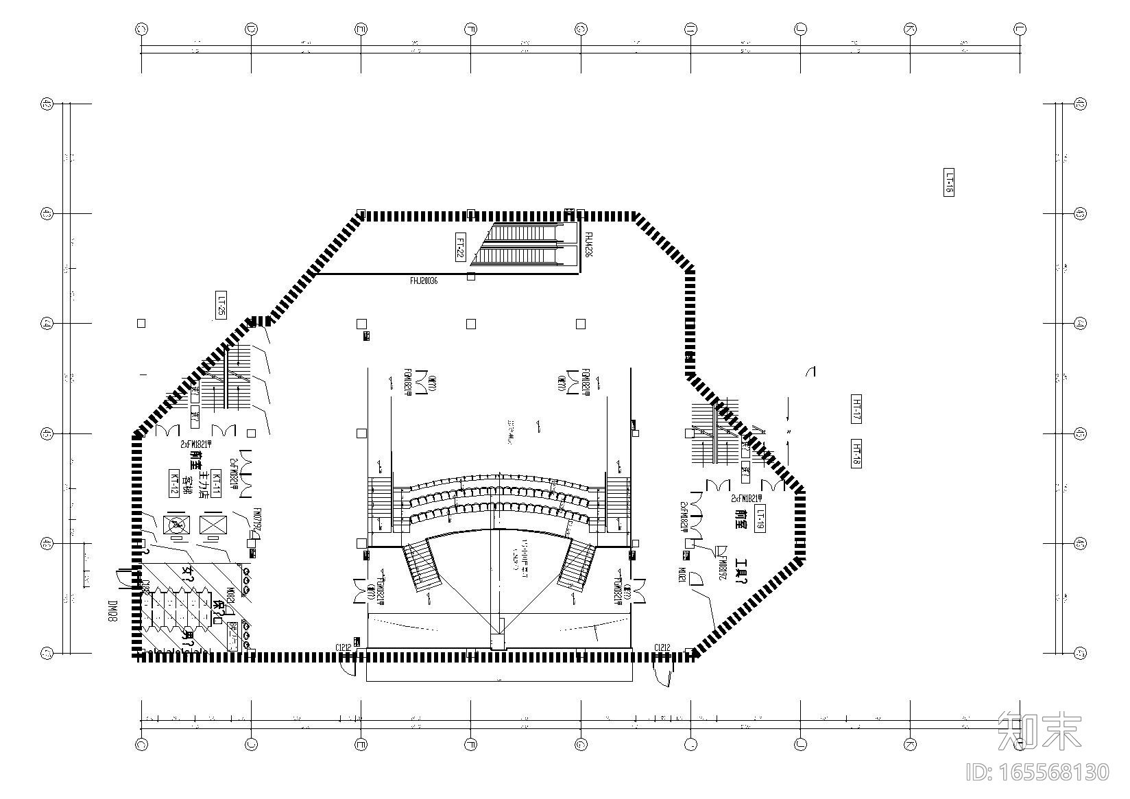 [台州]BONA博纳国际影城台州店室内设计方案+装修施工...cad施工图下载【ID:165568130】