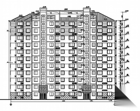 温州某小区十一层住宅楼建筑施工图(6#楼)cad施工图下载【ID:149797107】