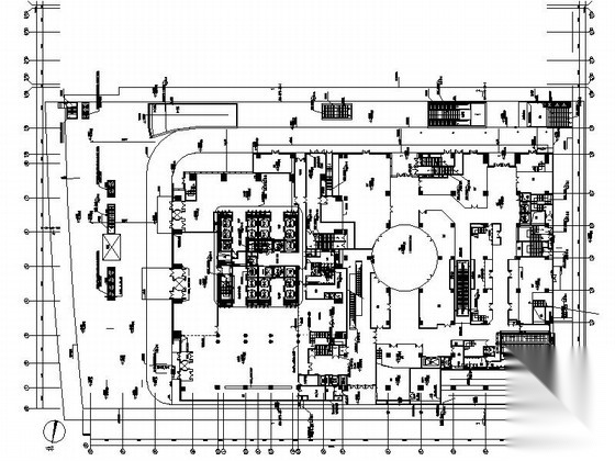 [苏州]某门形知名商业综合体建筑扩初图（300米）cad施工图下载【ID:165604104】