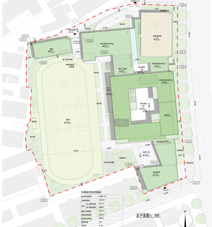 [直向建筑]昆山市玉山镇第一中心小学建筑方案cad施工图下载【ID:151560123】