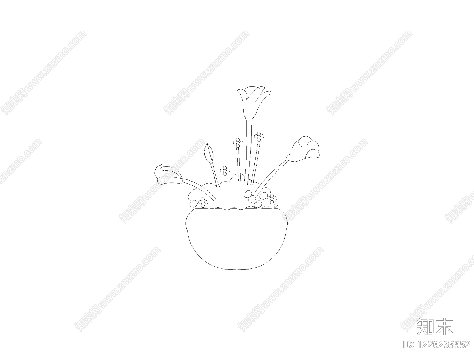 花cad施工图下载【ID:1226235552】