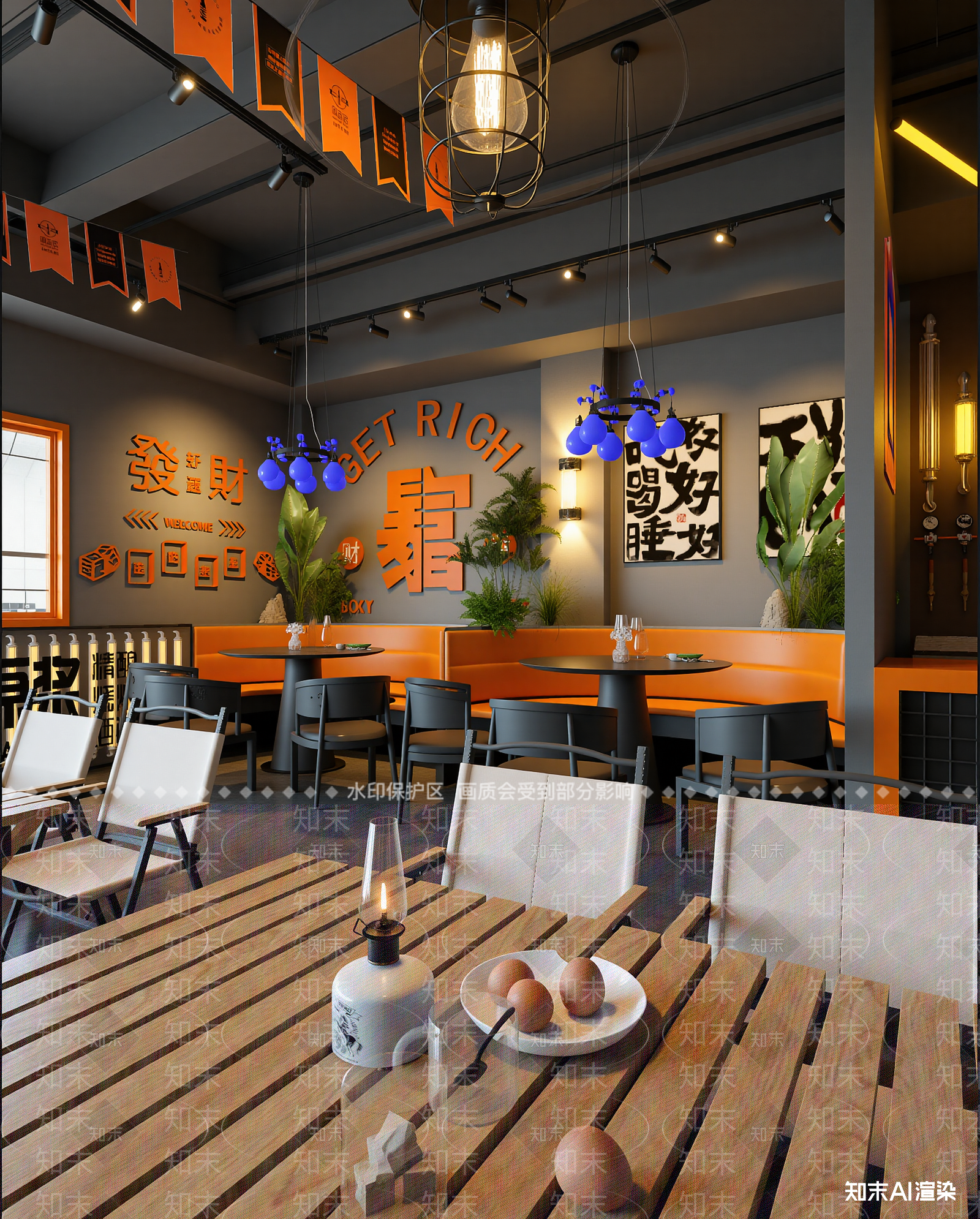 现代咖啡厅3D模型下载【ID:1214168487】