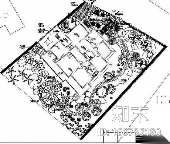 某别墅设计方案cad施工图下载【ID:166785180】