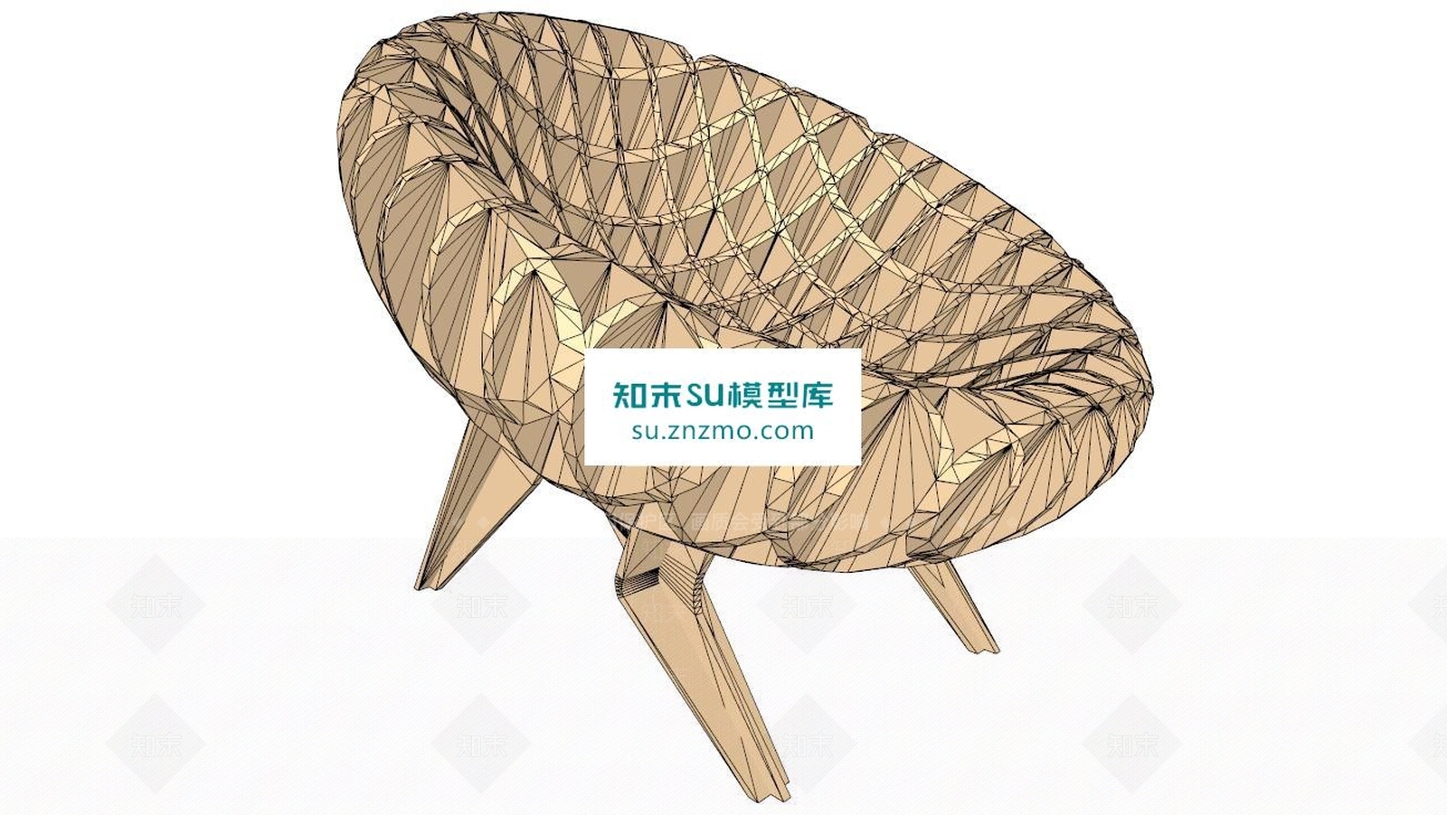 创意座椅SU模型下载【ID:169008197】