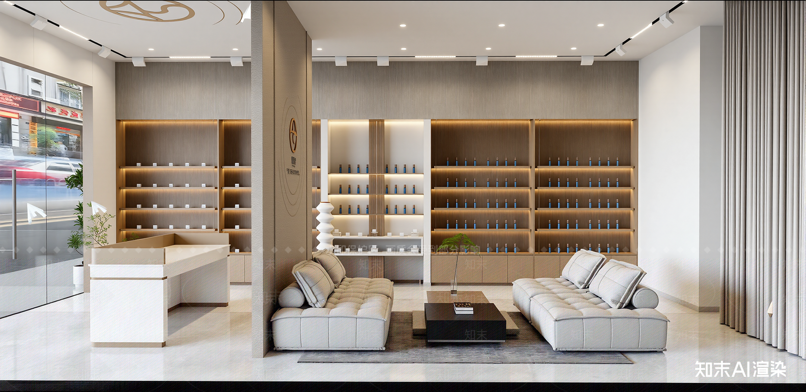 现代美妆店SU模型下载【ID:1215968057】