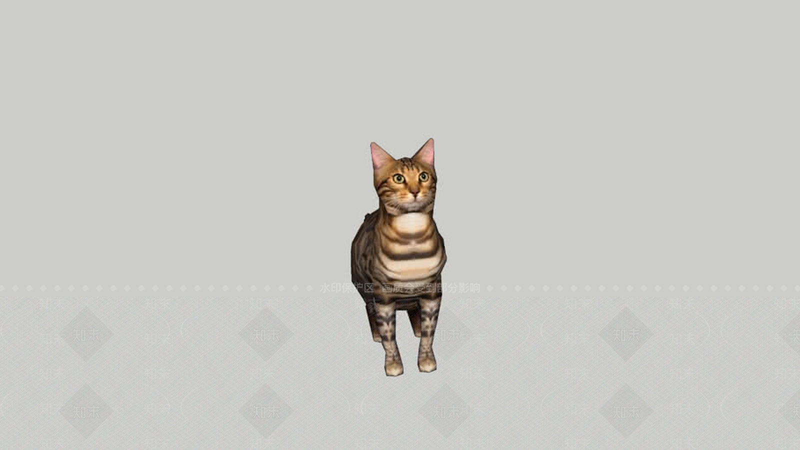 孟加拉猫SU模型下载【ID:1162357620】
