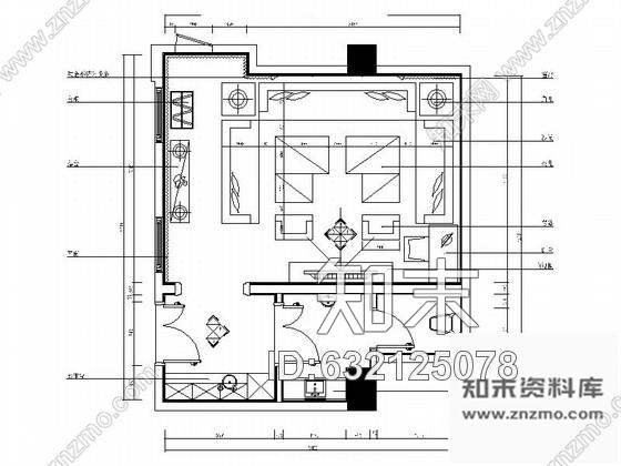 施工图北京奢华欧式量贩式KTV包间装修图cad施工图下载【ID:632125078】