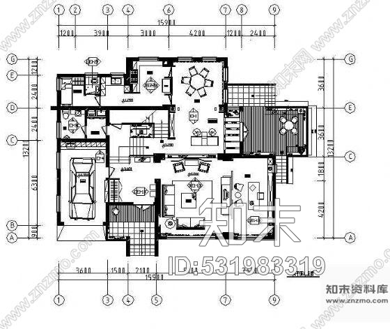 施工图单层别墅设计cad施工图下载【ID:531983319】