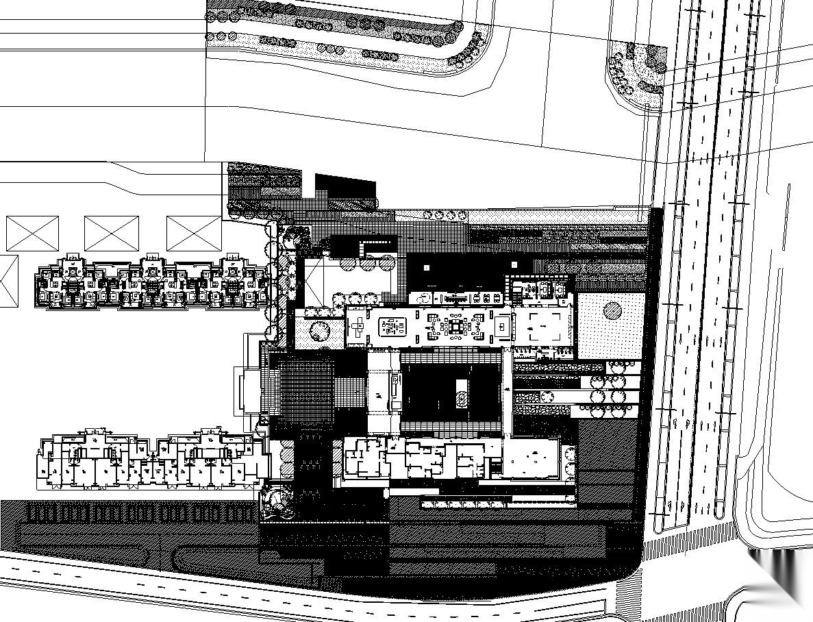 万科 上海天空之城样板区植物CAD施工图施工图下载【ID:161068199】