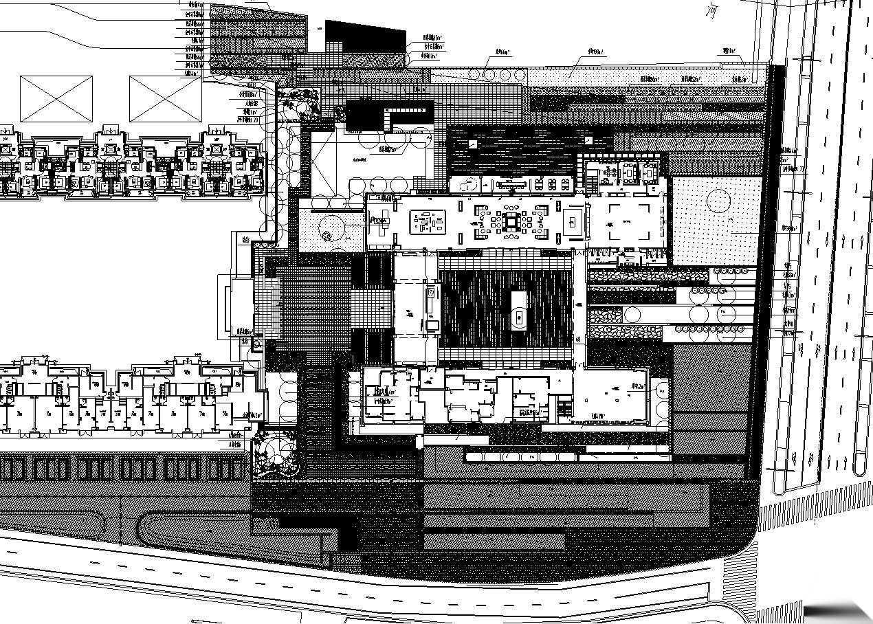 万科 上海天空之城样板区植物CAD施工图施工图下载【ID:161068199】