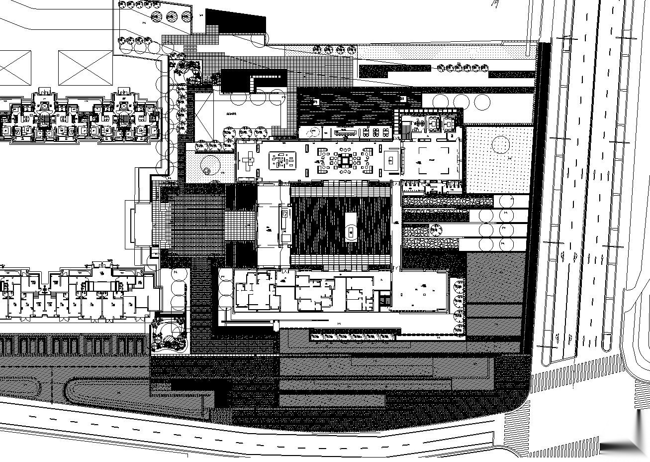 万科 上海天空之城样板区植物CAD施工图施工图下载【ID:161068199】