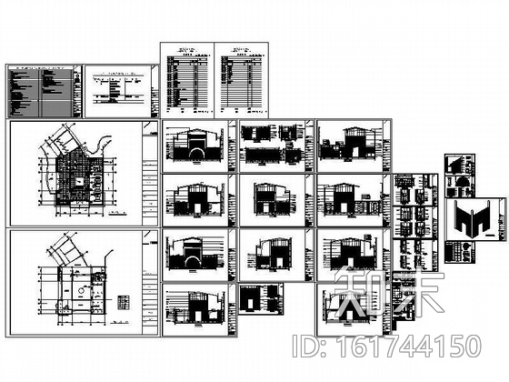 [溧阳]某国际村售楼部施工图cad施工图下载【ID:161744150】