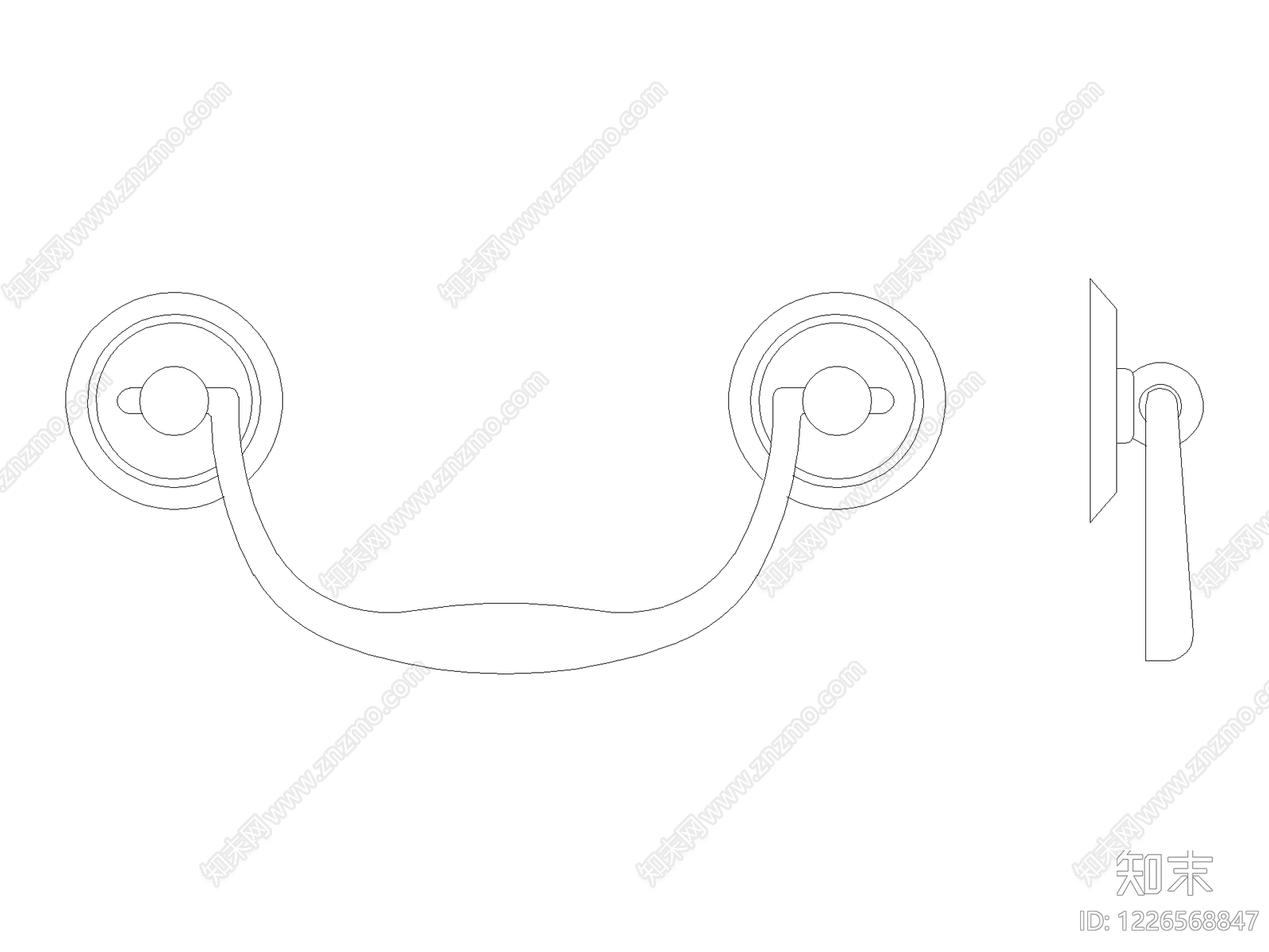 办公桌图块cad施工图下载【ID:1226568847】