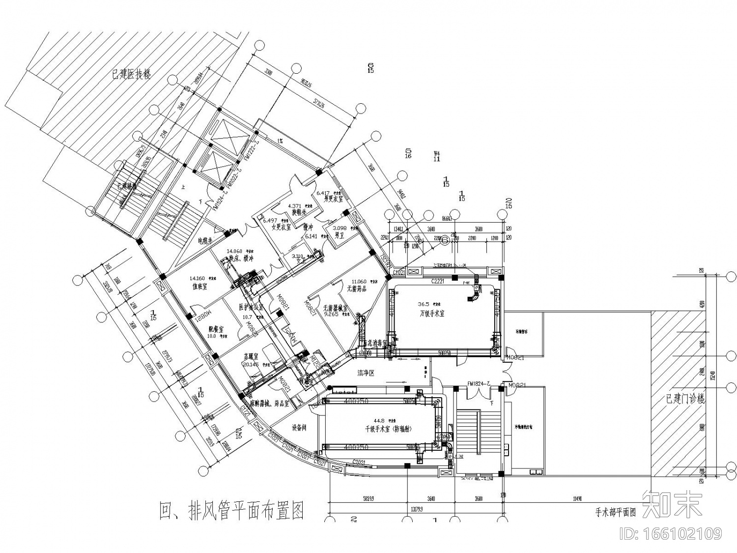 [浙江]人民医院万级层流洁净室全套施工图施工图下载【ID:166102109】