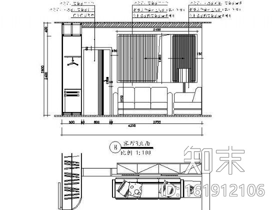 [湖南]71㎡三居室装修图（含效果cad施工图下载【ID:161912106】