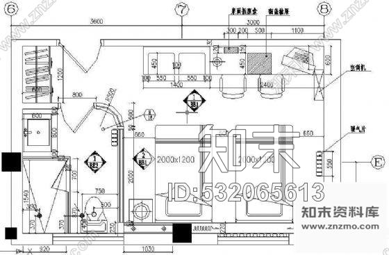 施工图酒店客房样板间装修图cad施工图下载【ID:532065613】