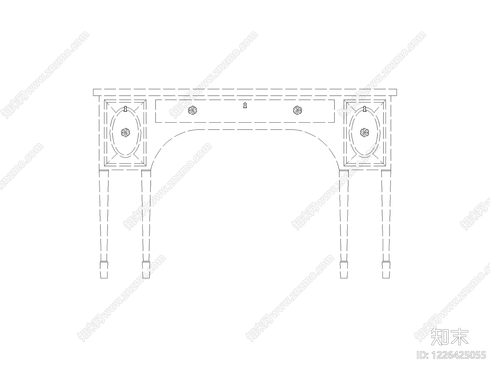 桌子cad施工图下载【ID:1226425055】