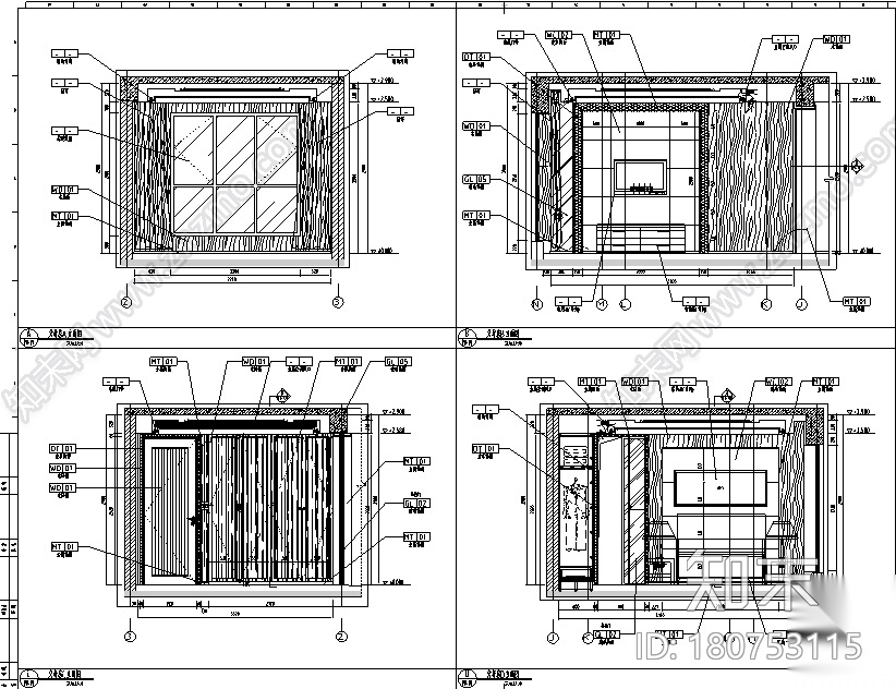 [河北]简约欧式9号楼设计样板房设计施工图（附效果图）cad施工图下载【ID:180753115】