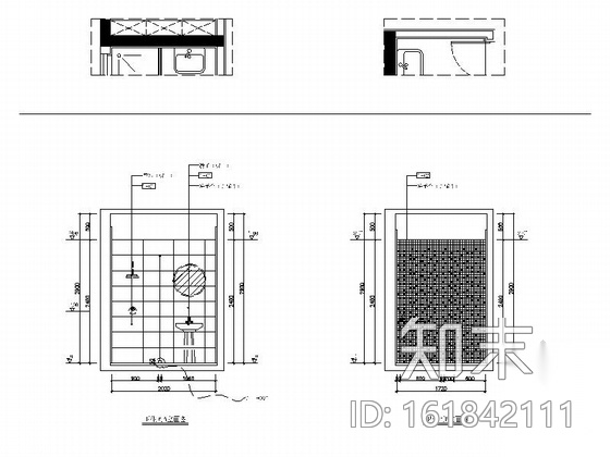 [福州]东南亚风格两居室样板间装修图（含实景）cad施工图下载【ID:161842111】