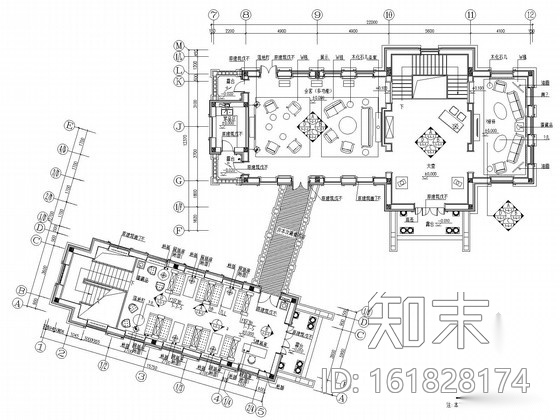 [大连]国家级旅游度假区豪华休闲会所装修施工图施工图下载【ID:161828174】