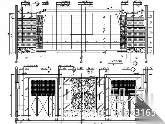 大型办公空间室内装修施工图cad施工图下载【ID:161823165】