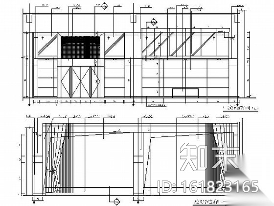 大型办公空间室内装修施工图cad施工图下载【ID:161823165】