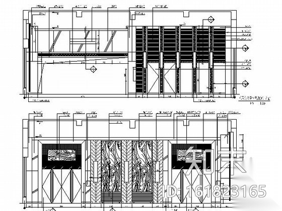 大型办公空间室内装修施工图cad施工图下载【ID:161823165】